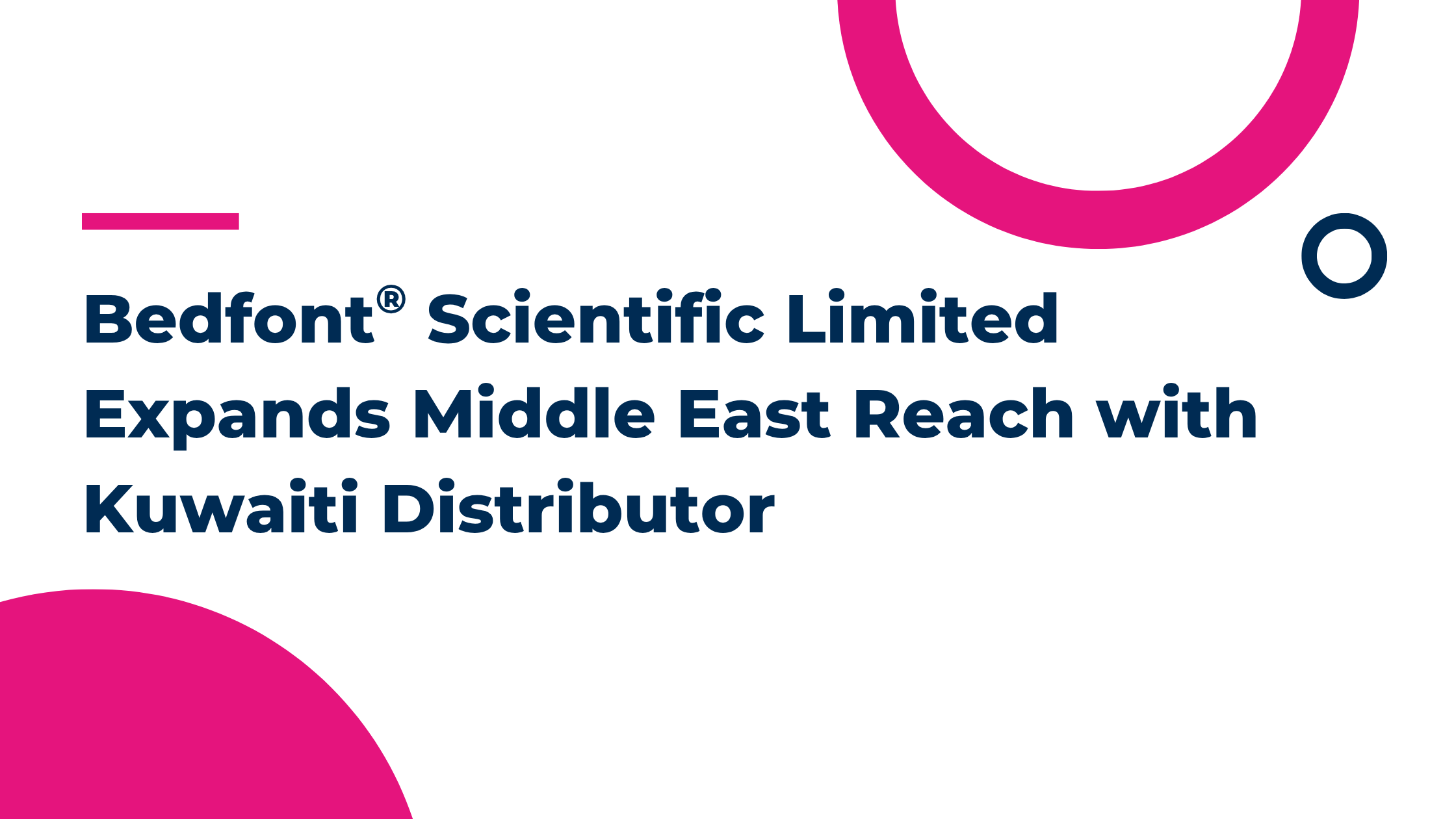 Bedfont® Scientific Limited Expands Middle East Reach with Kuwaiti Distributor