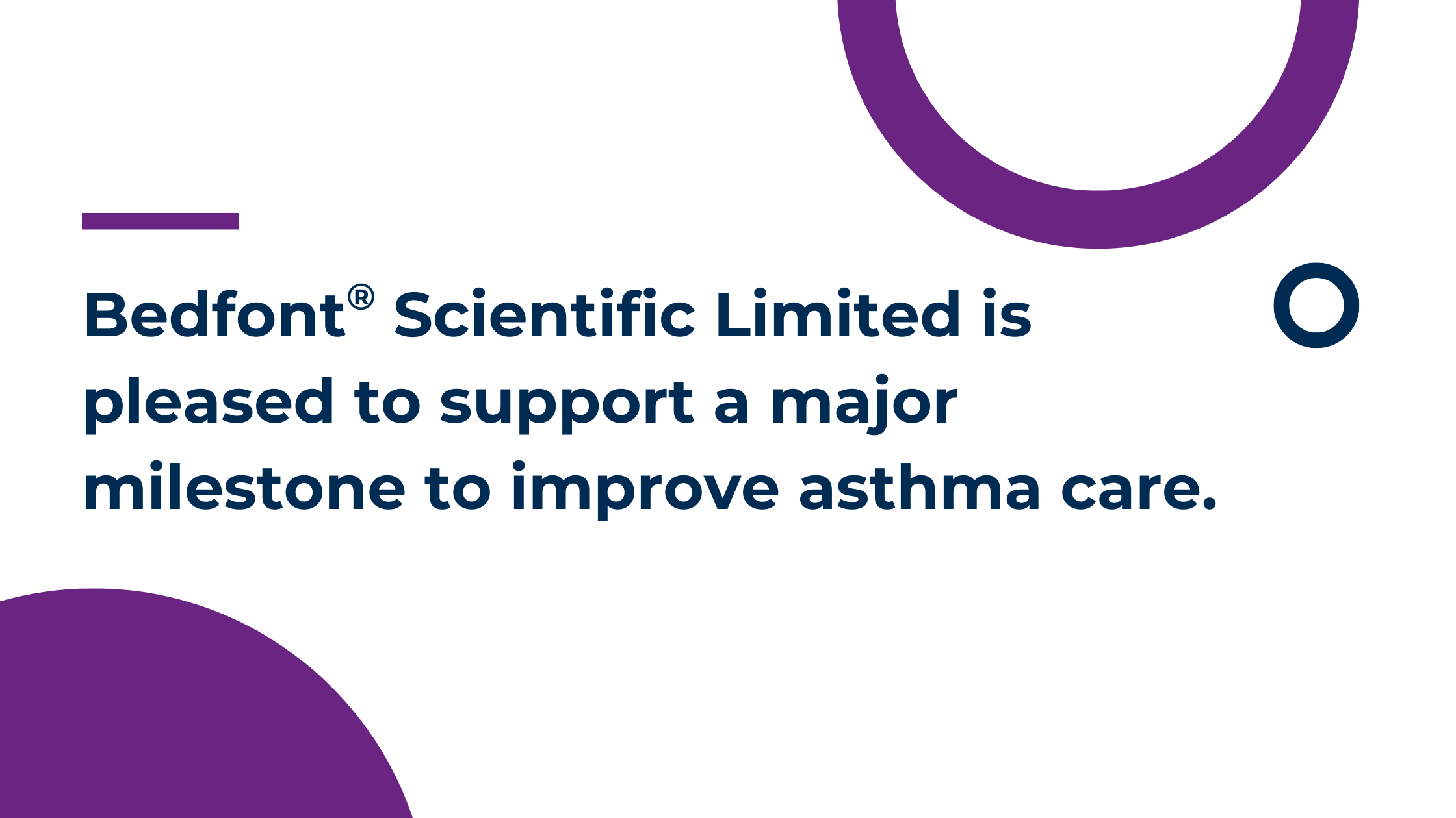 Bedfont® Scientific Limited is pleased to support a major milestone to improve asthma care