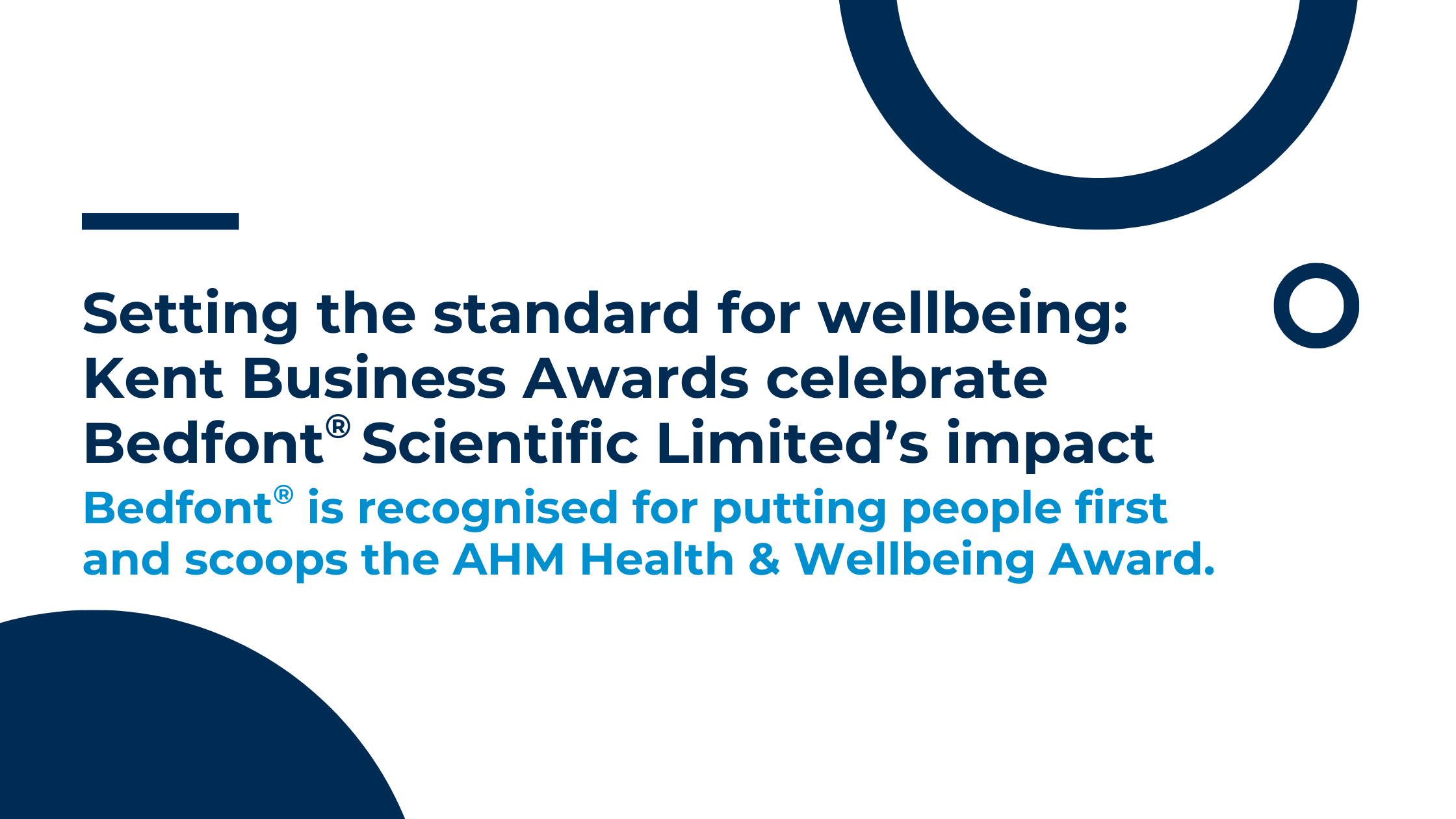 Bedfont® is recognised for putting people first and scoops the AHM Health & Wellbeing Award.